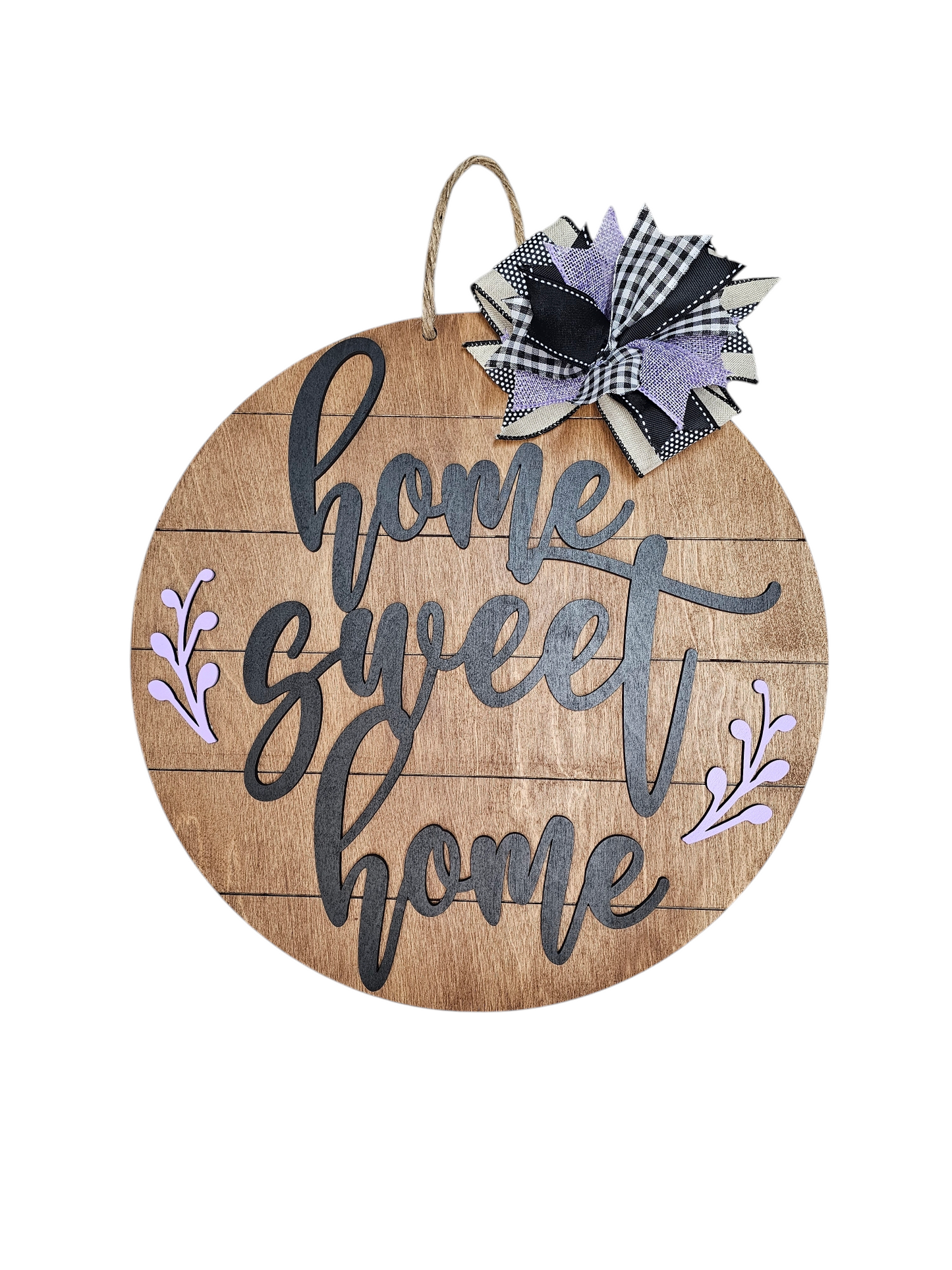 Home Sweet Home Shiplap Round